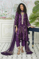 Picture of Izali Aubergine - Shirt, Pants And Dupatta