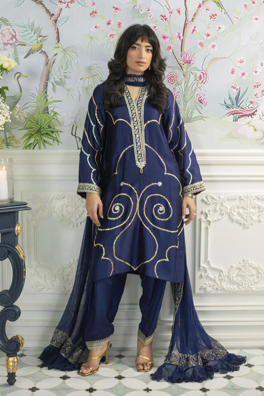 Picture of Izali Midnight - Shirt, Pants And Dupatta