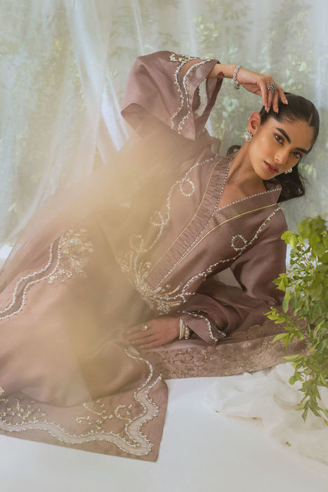 Amalina Taupe (Shirt and Pants)